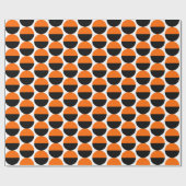 Wechselstoffe 05 - Orange und Schwarz Geschenkpapier (Flach)