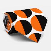 Wechselstoffe 05 - Orange und Schwarz Krawatte (Gerollt)