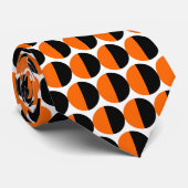 Wechselstoffe 06 - Orange und Schwarz Krawatte (Gerollt)