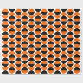 Wechselstoffe 07 - Orange und Schwarz Geschenkpapier (Flach)