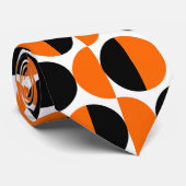 Wechselstoffe 07 - Orange und Schwarz Krawatte (Gerollt)