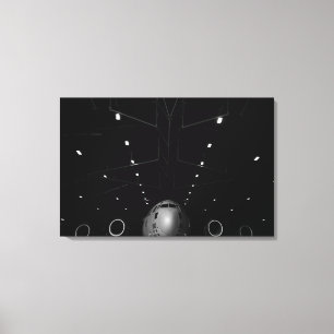 Wechselstrom - 17 Globemaster III sitzt in einem Leinwanddruck