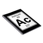 Wechselstrom - Aktinium Notizblock (Rechte Seite)