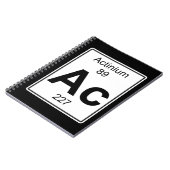 Wechselstrom - Aktinium Notizblock (Linke Seite)