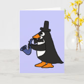 WECHSELSTROM, Pinguin in einem Smoking, welches Karte (Gelbe Blume)