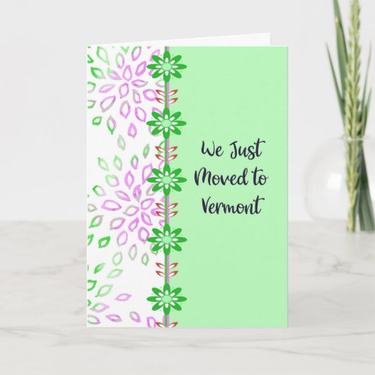 Wechselt zur Vermont-Ankündigungskarte Dankeskarte (Vorderseite)