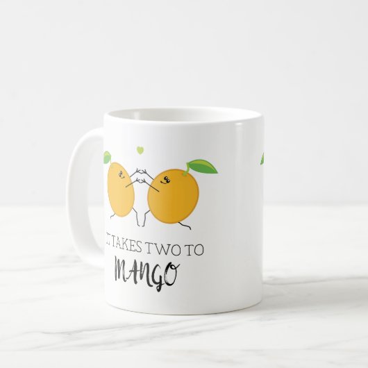 Wechselt zwei zu Mango Tango Ballroom Dancing Coup Kaffeetasse (Vorderseite Links)