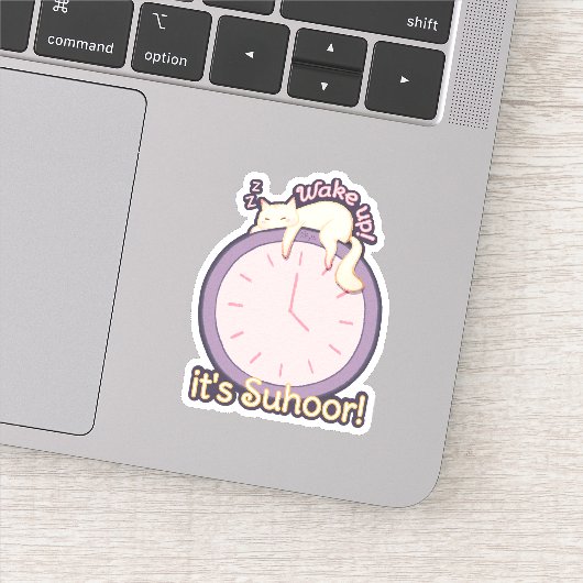 Weck auf! Es ist Suhoor! Aufkleber (Detail)