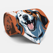 Weck auf!! Golden Retriever Pop Art von CallisC Krawatte (Gerollt)