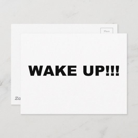 WECK auf!! Postkarte (Vorne/Hinten)