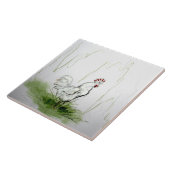 Weck auf !!! Rooster Crowiing Fliese (Seite)