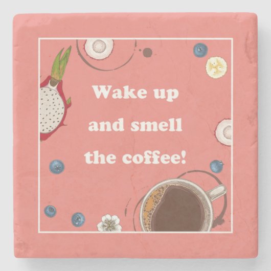 WECK auf! Steinuntersetzer (Vorderseite)