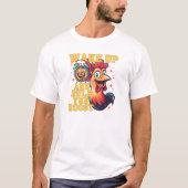 Weck auf und regiere das Roost Funny Rooster T-Shirt (Vorderseite)
