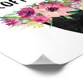 Weck auf und rieche den Kaffee, Kaffee drucken Poster (Ecke)