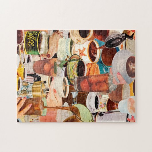 Weck auf und rieche den Puzzle des Kaffees (Horizontal)
