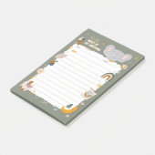 Weck auf und sei Phantastisch mit Elefanten Post-it Klebezettel (angewinkelt)