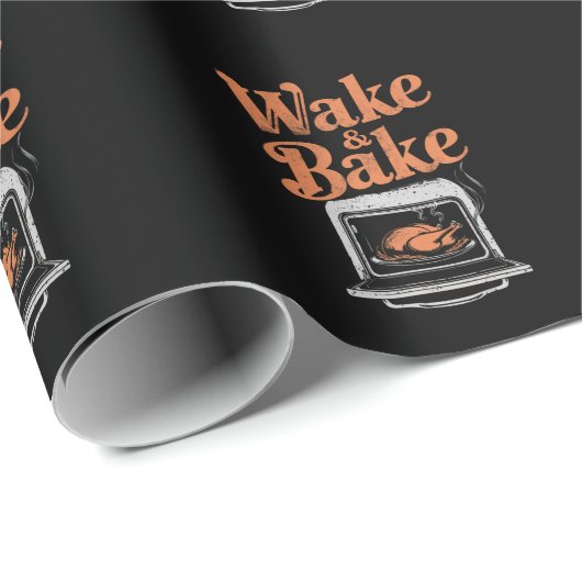 Weck Bake Turkey Dinner Funny Erntedank Geschenkpapier (Rolleneckpunkt)