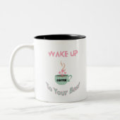 Weck bis zu deiner besten Kaffee-Tasse 😊 ☕️ Zweifarbige Tasse (Links)