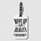 Weck bis zur Realität Gepäckanhänger (Vorderseite Vertikal)