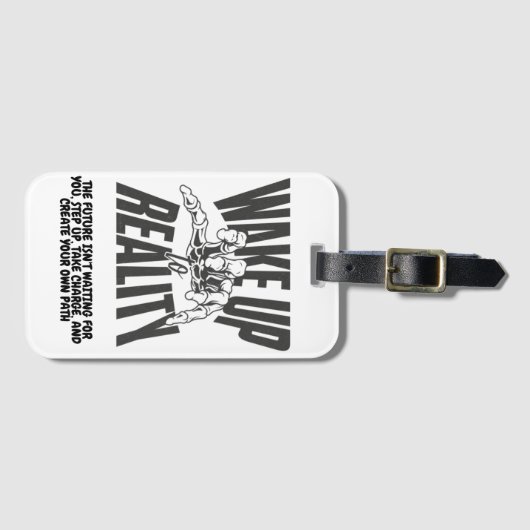 Weck bis zur Realität Gepäckanhänger (Vorderseite (Horizontal))