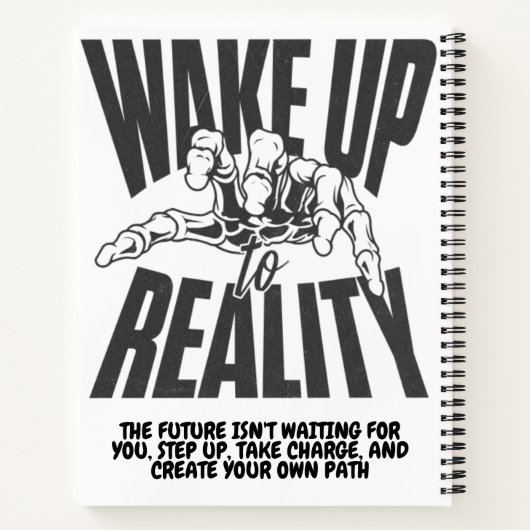 Weck bis zur Realität Notizblock (Rückseite)