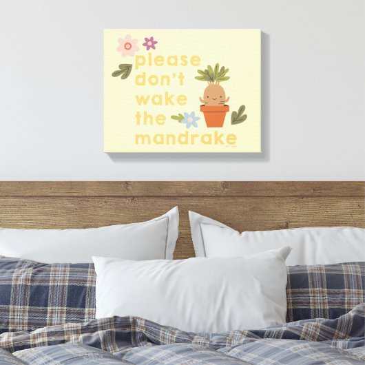 Weck bitte nicht den Mandrake Leinwanddruck (Insitu (Schlafzimmer))
