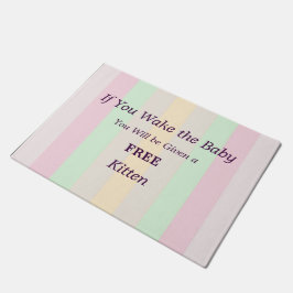 Weck das Baby Free Kitten Funny nicht Fußmatte