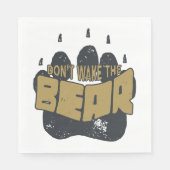 Weck den Bären nicht Serviette (Vorderseite)