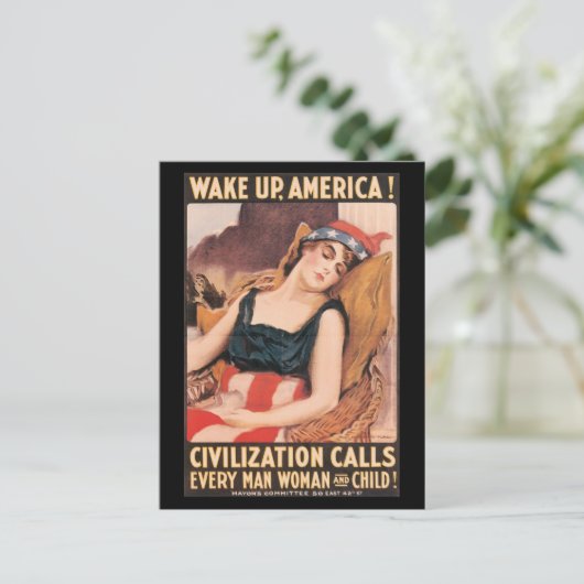 Weck des Zweiten Weltkriegs Postkarte (Stehend Vorderseite)