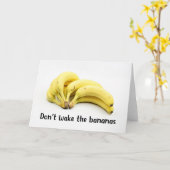 weck die Bananen nicht Karte (Gelbe Blume)