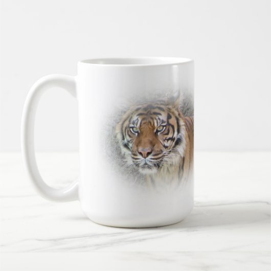 Weck die Tiger-Tasse auf! Kaffeetasse (Links)