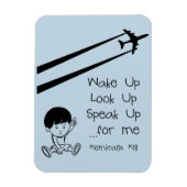 Weck hoch aufschauen sprechen für mich Chemtrails  Magnet (Vertikal)