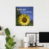 Weck hoch, es ist ein schönes Tagesposter. Poster (Heimbüro)