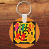 Weck jetzt gestrichene Kunstworte Schlüsselanhänger (Vorderseite)