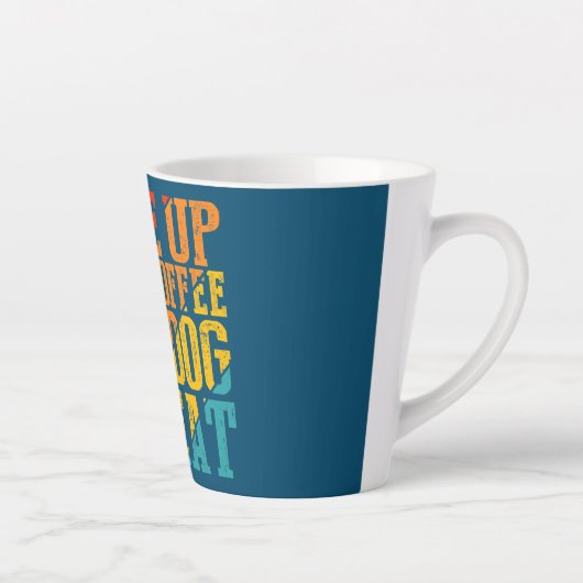 Weck Kaffee Kaffee Hug Hund Wiederholung Tierfütte Milchtasse (Rechts)