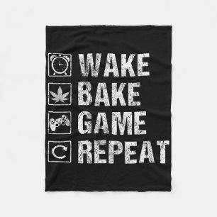 Weck Ke Game Wiederholung Video Game Weed Smoker P Fleecedecke