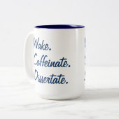 Weck. Koffeinat Dissertat. Zweifarbige Tasse (Vorderseite Links)