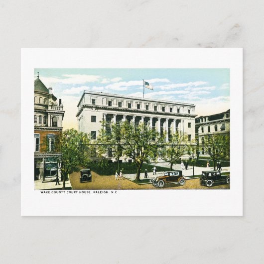 Weck Landkreis Courthouse, Raleigh North Carolina Postkarte (Vorderseite)