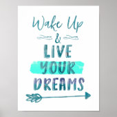 Weck: Live your Dreams Quote Poster (Vorne)