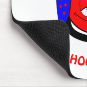 Weck mich auf, wenn die Schule witzige Emoji beend Mousepad (Ecke)