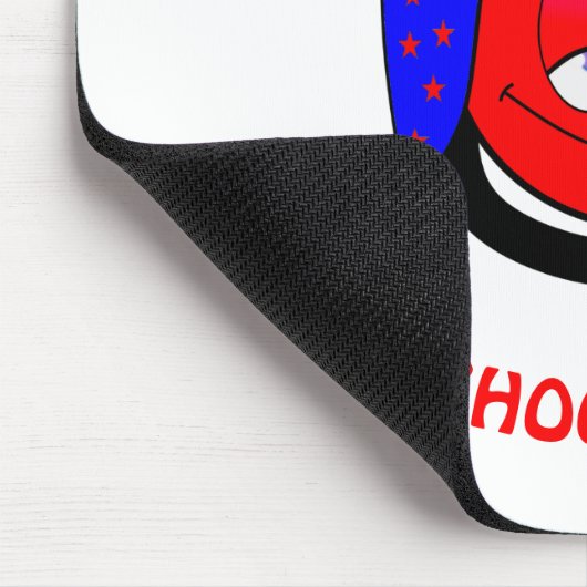 Weck mich auf, wenn die Schule witzige Emoji beend Mousepad (Ecke)