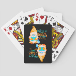 WECK MICH AUF, WENN WINTER ÜBER Gnome IST Spielkarten