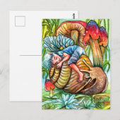 Weck mich nicht auf postkarte (Vorne/Hinten)