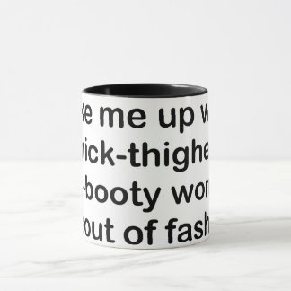 Weck mich, wenn tasse