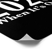 Weck mir 2028, wenn es vorbei ist poster (Ecke)