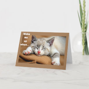 **WECK MIR AUF, ES IST ZEIT, GLÜCKLICHEN GEBURTSTA KARTE