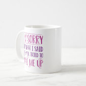 Weck mir auf kaffeetasse (Vorderseite Links)