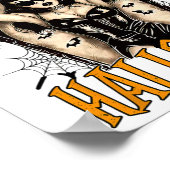 Weck mir auf, wenn es Halloween Funny Witch Hallow Poster (Ecke)