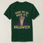 Weck mir auf, wenn es Halloween Premium-T - Shirt  (Design vorne)