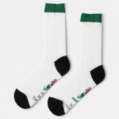 Weck mir auf, wenn es Weihnachts-Gnome-Socken ist Socken (Linkes Detail)